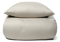 Luksus sengetøj - 100% Bomuldssatin sengelinned - Daisy sand - By Night jacquard vævet sengesæt